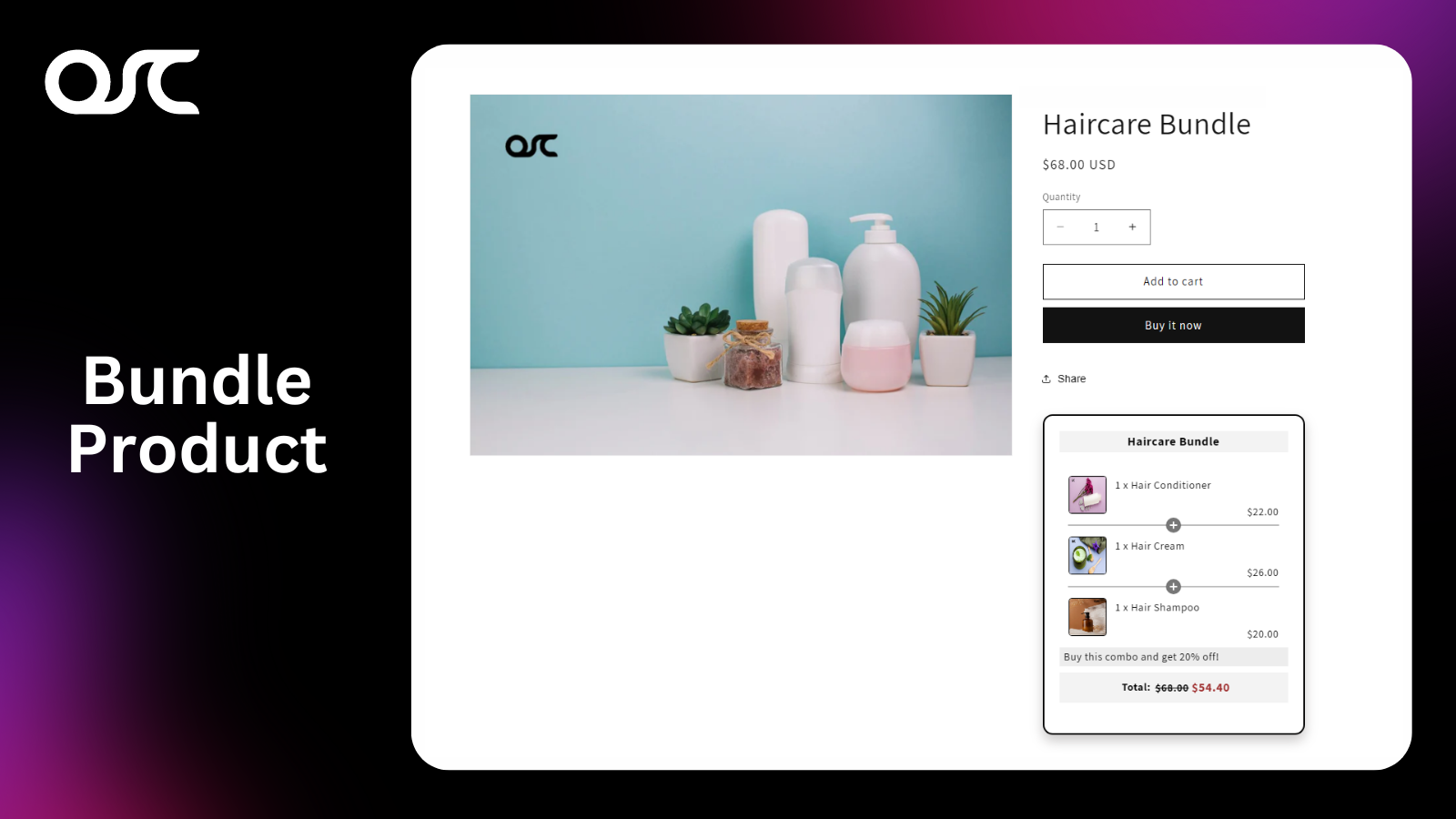 Bundle and Upsell App