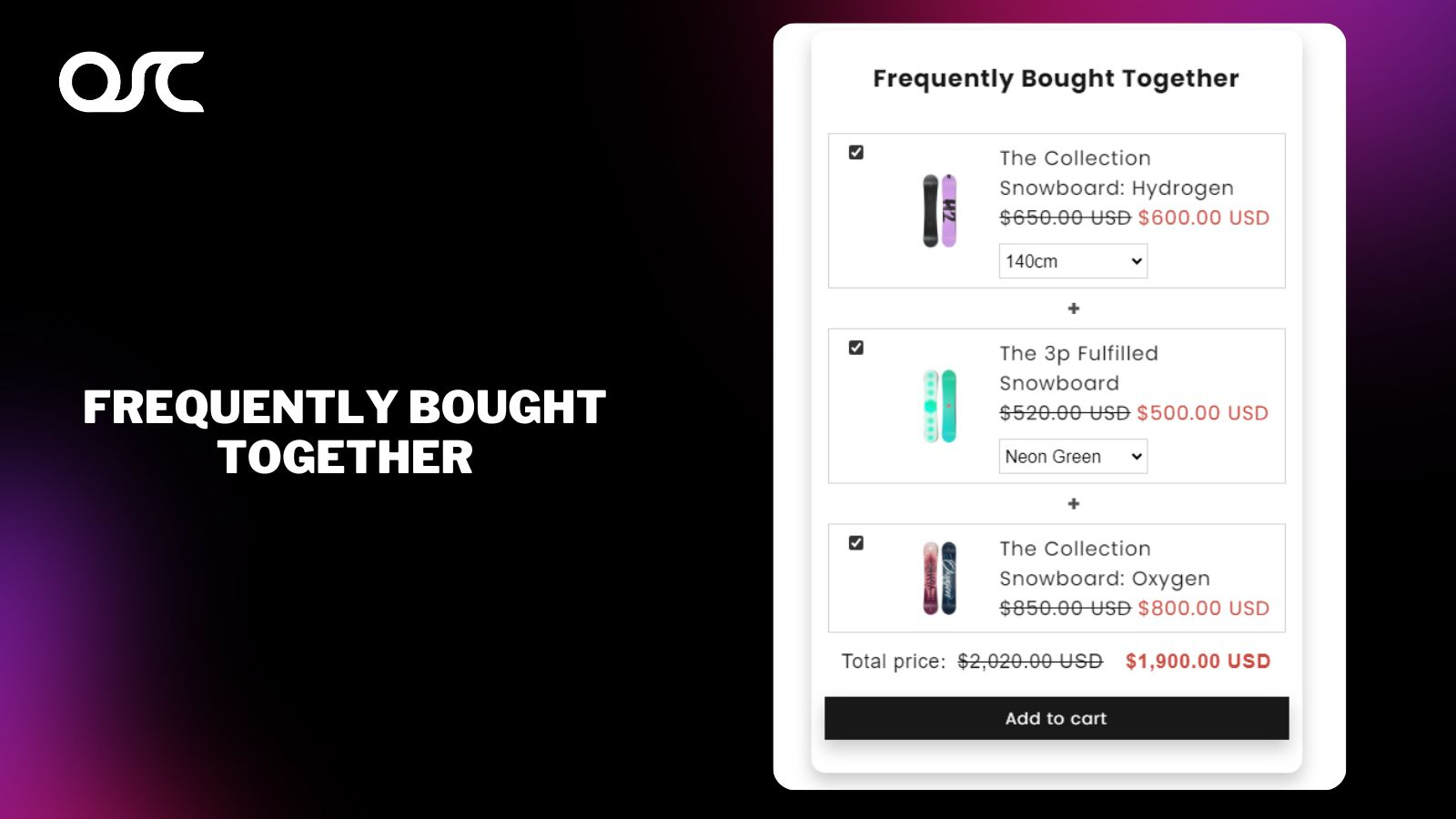 Bundle and Upsell App